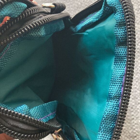 Crossbody Cell Phone Bag Black Nylon - Picture 4 of 7